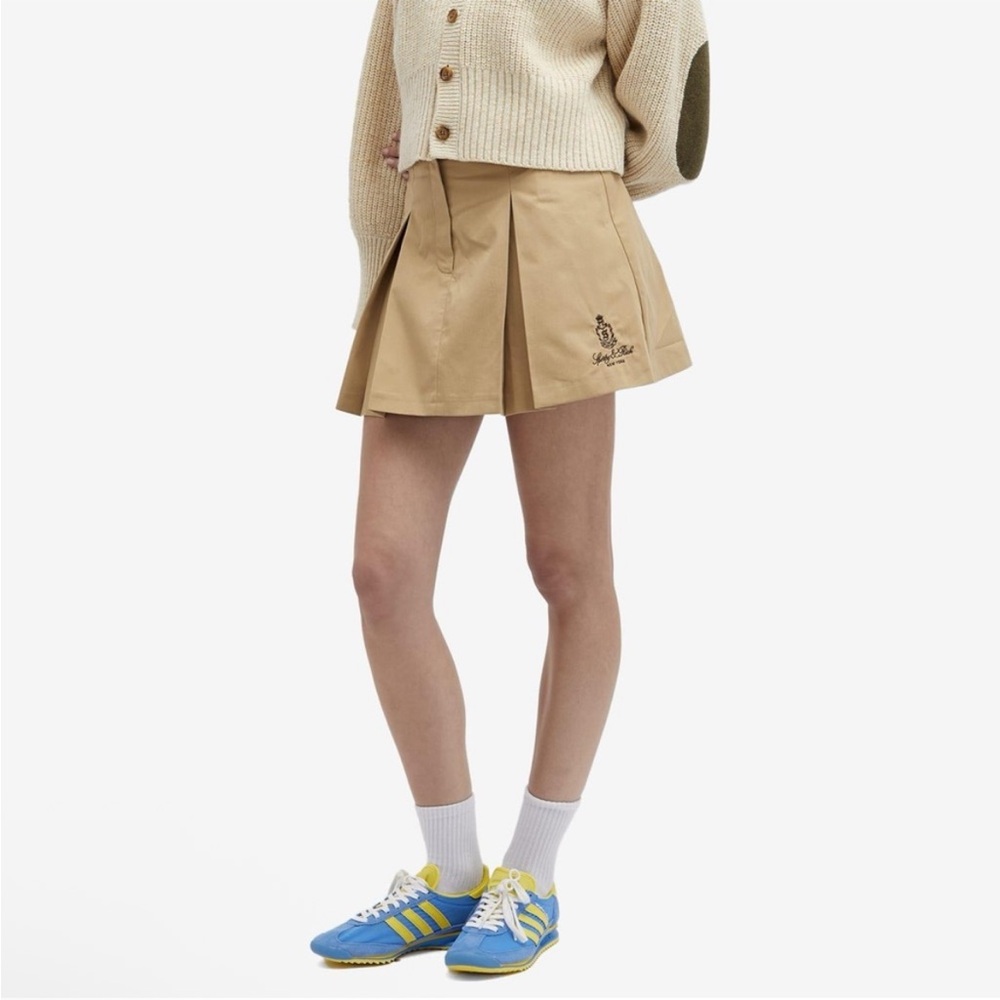 Sporty & Rich Vendome Double Pleat Skirt Size XL Preppy Mini Tennis Skirt